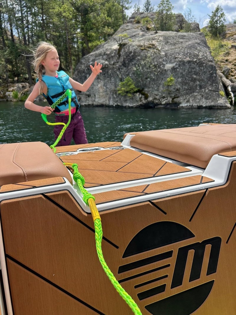 PROLINE 55ft Kneeboard Rope Green/Yellow - Image 3